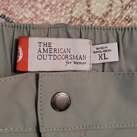 The American Outdoors for Women Green Elastic Waist SPF 30 Shorts Hiking Size XL - Picture 3 of 13